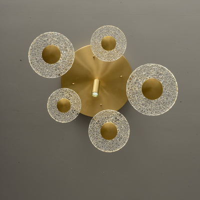 Creative disc chandelier