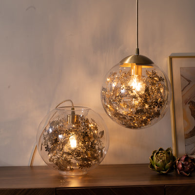 Transparent Ball Gold Chandelier