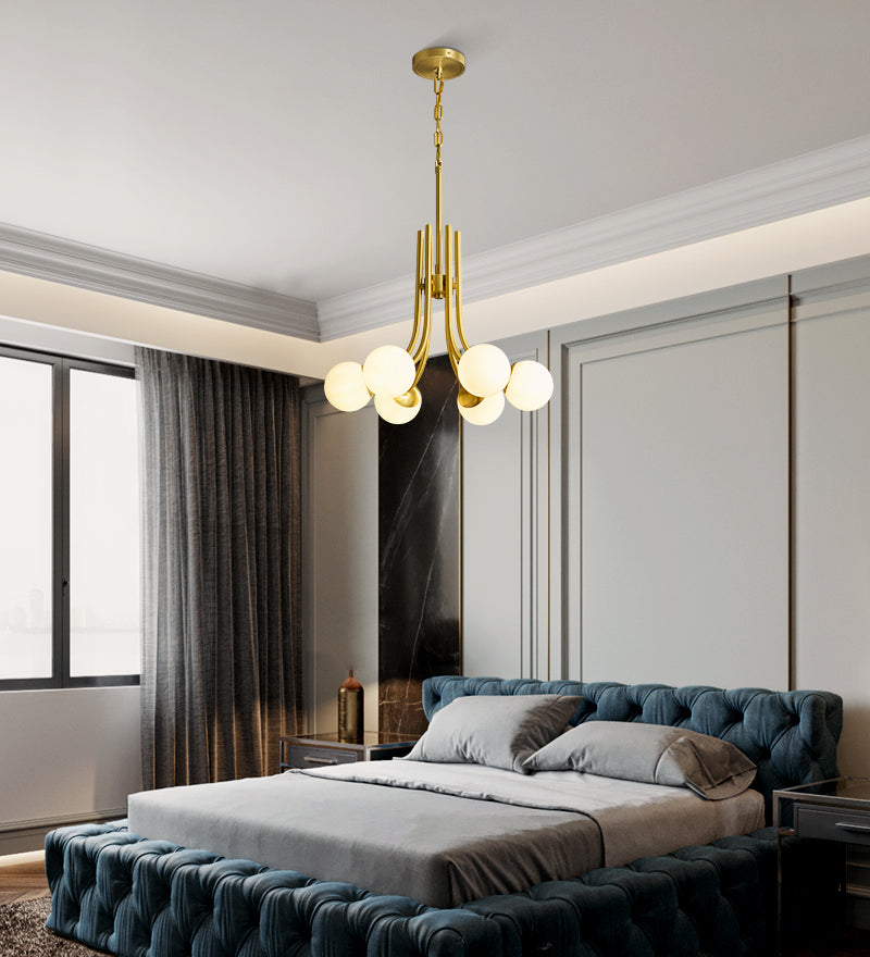 6-Lights Ball Chandelier