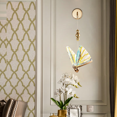 Colorful butterfly Wall Sconce