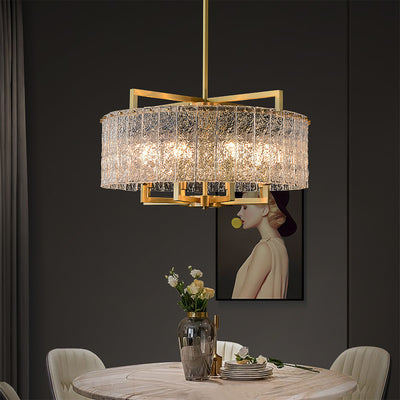 Blown Glass Round Chandelier