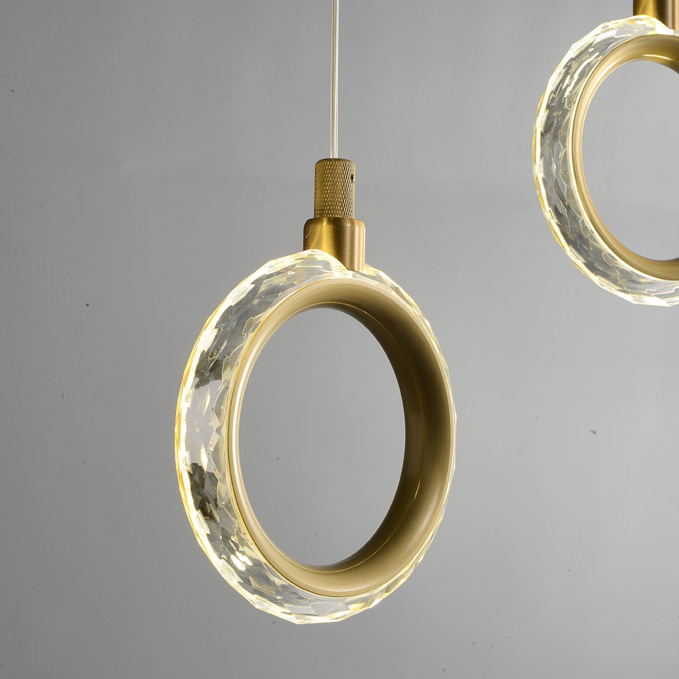 Creative rectangle ring chandelier