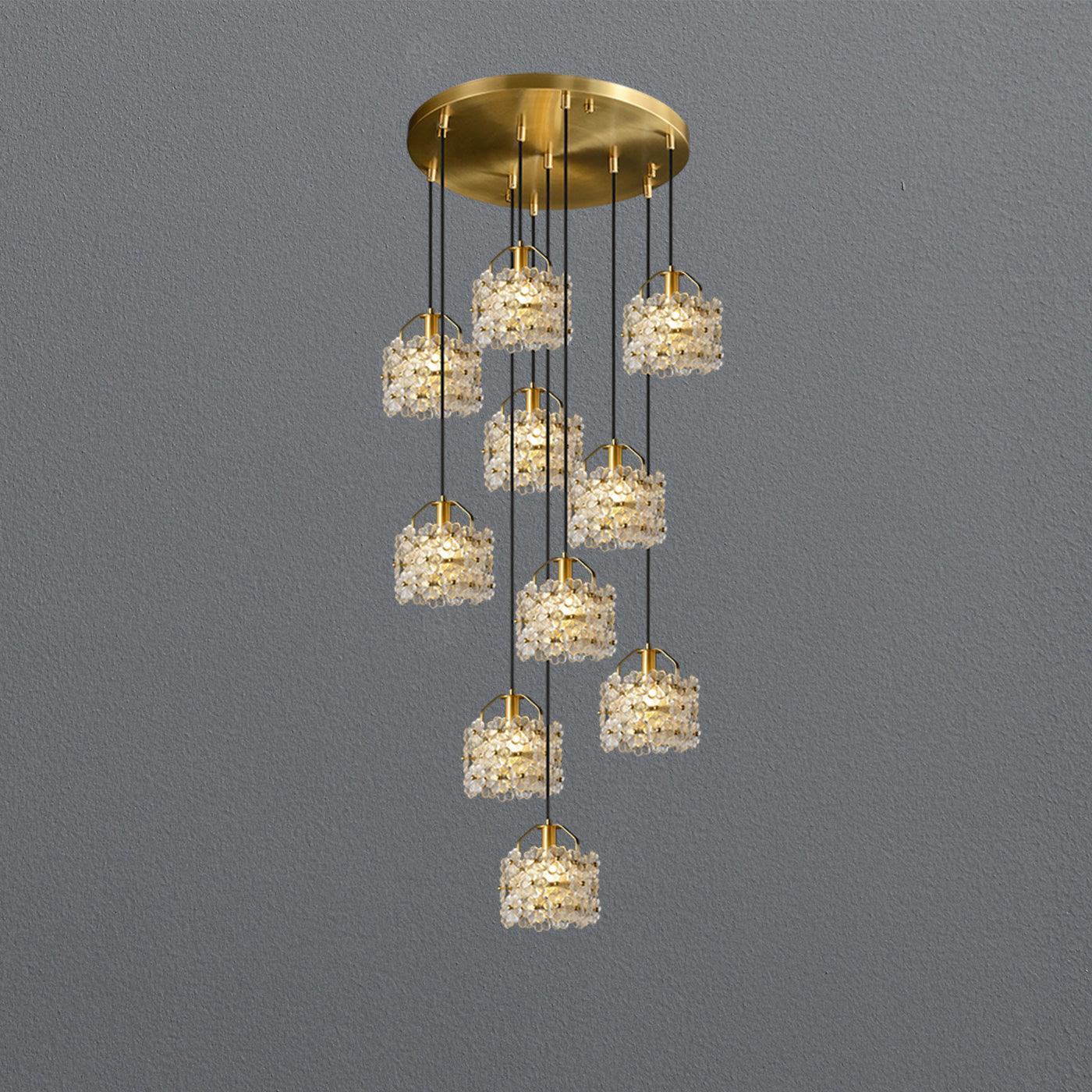 Prosperous blooming chandelier