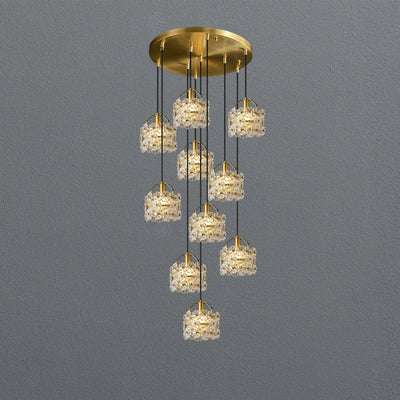 Prosperous blooming chandelier