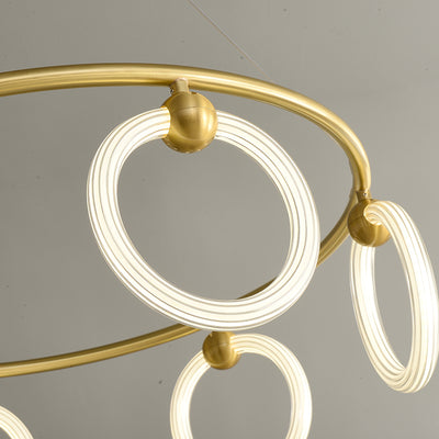 Multi ring chandelier