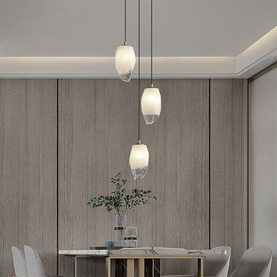 3 Lights Lily glass chandelier
