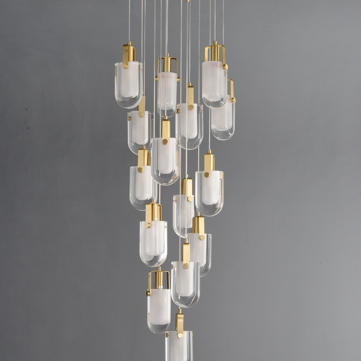 24 Lights White Crystal Cloud Chandelier