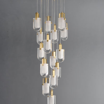 24 Lights White Crystal Cloud Chandelier