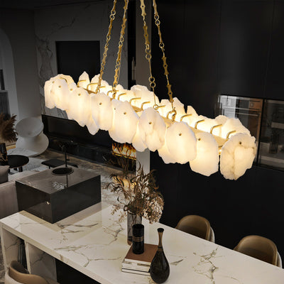 Marble Snowflake Chandelier