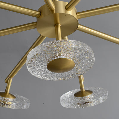 Creative disc chandelier