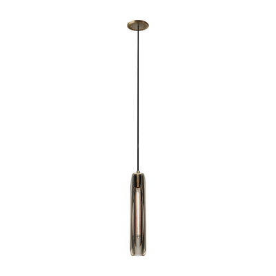 Black crystal single head chandelier