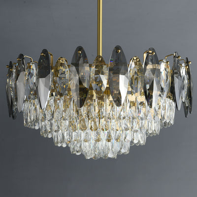 Industrial Conical style crystal chandelier