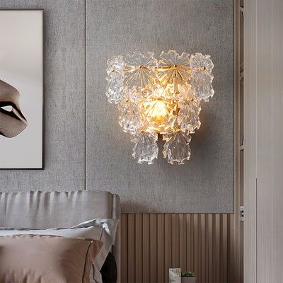 Snow glass Wall Sconce
