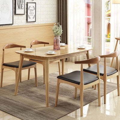 Rectangular table and chair combination