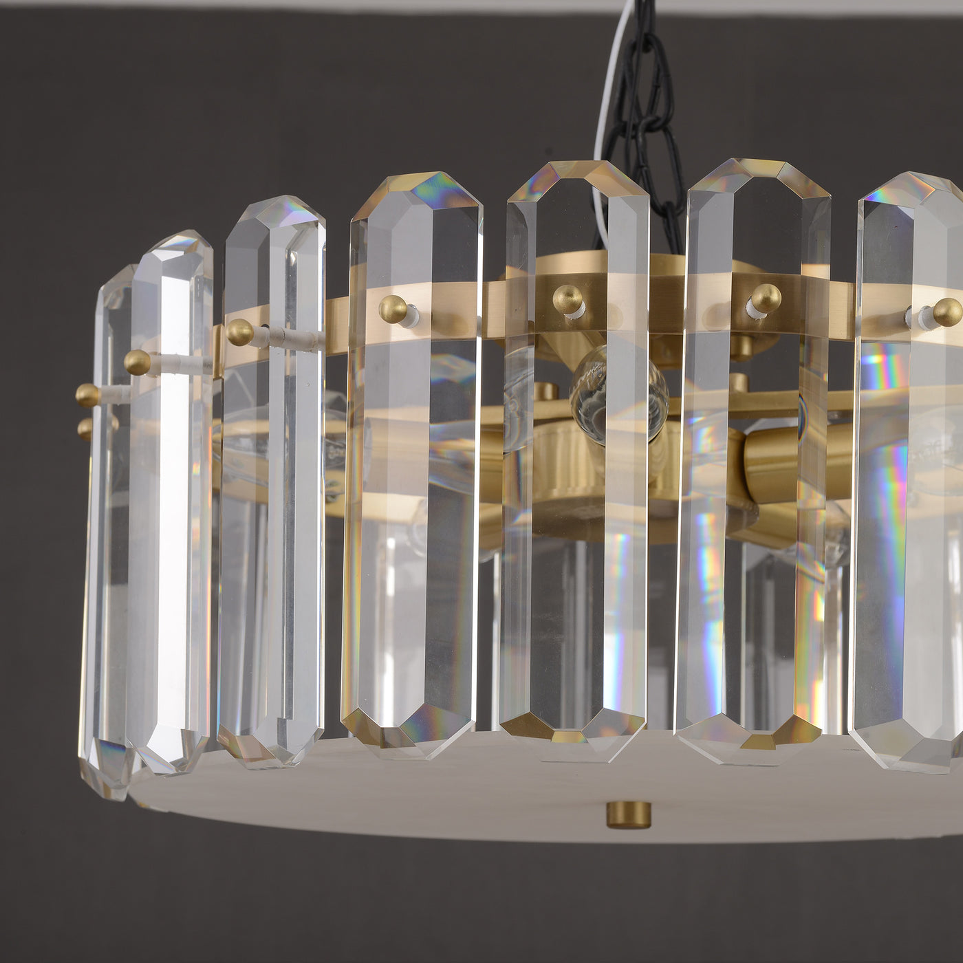 Contemporary Round Crystal Chandelier