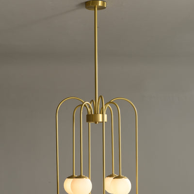 8-Lights Ball Chandelier