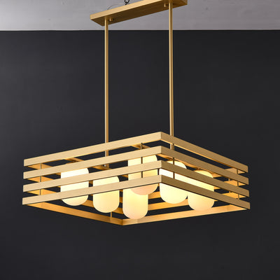Modern brass pendant light