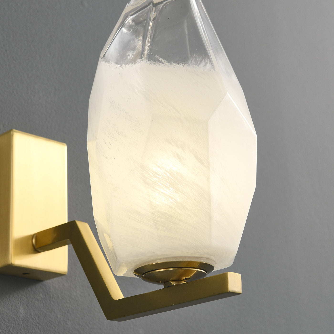 Lily glass Wall Sconce