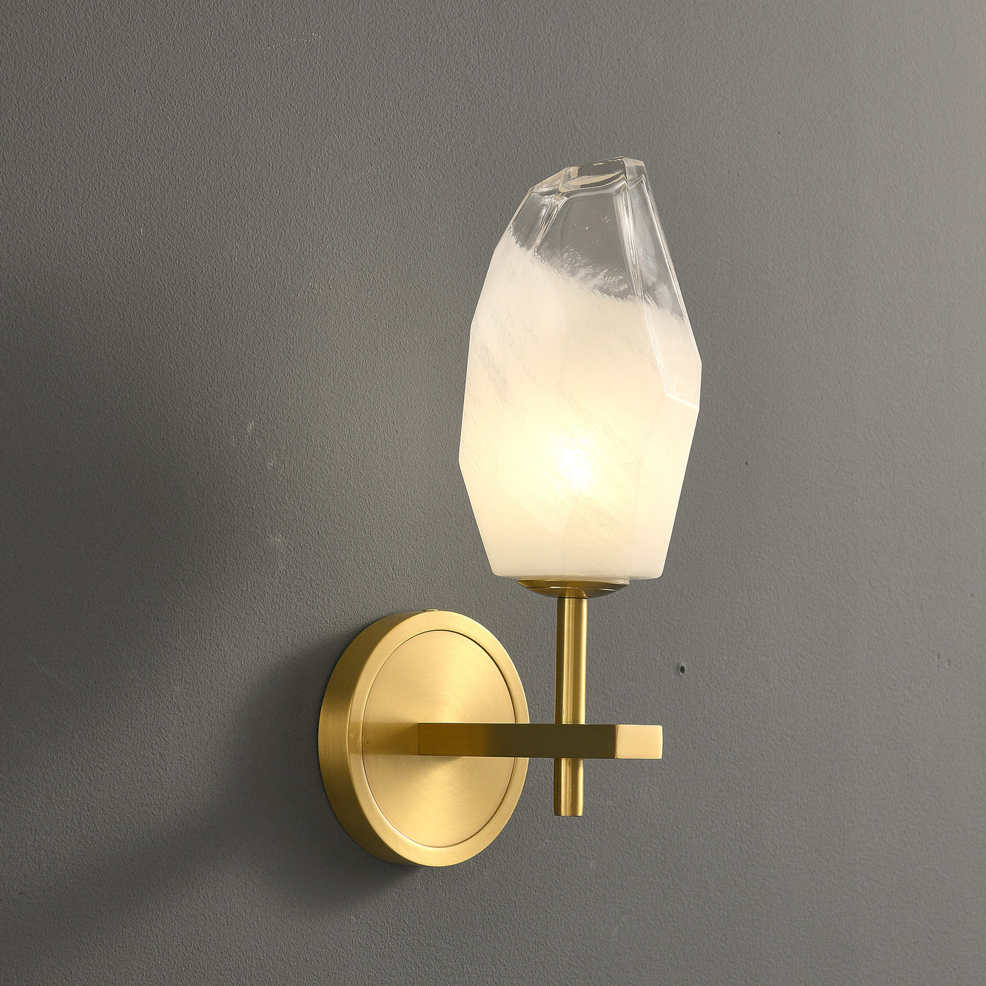 Lily glass Wall Sconce