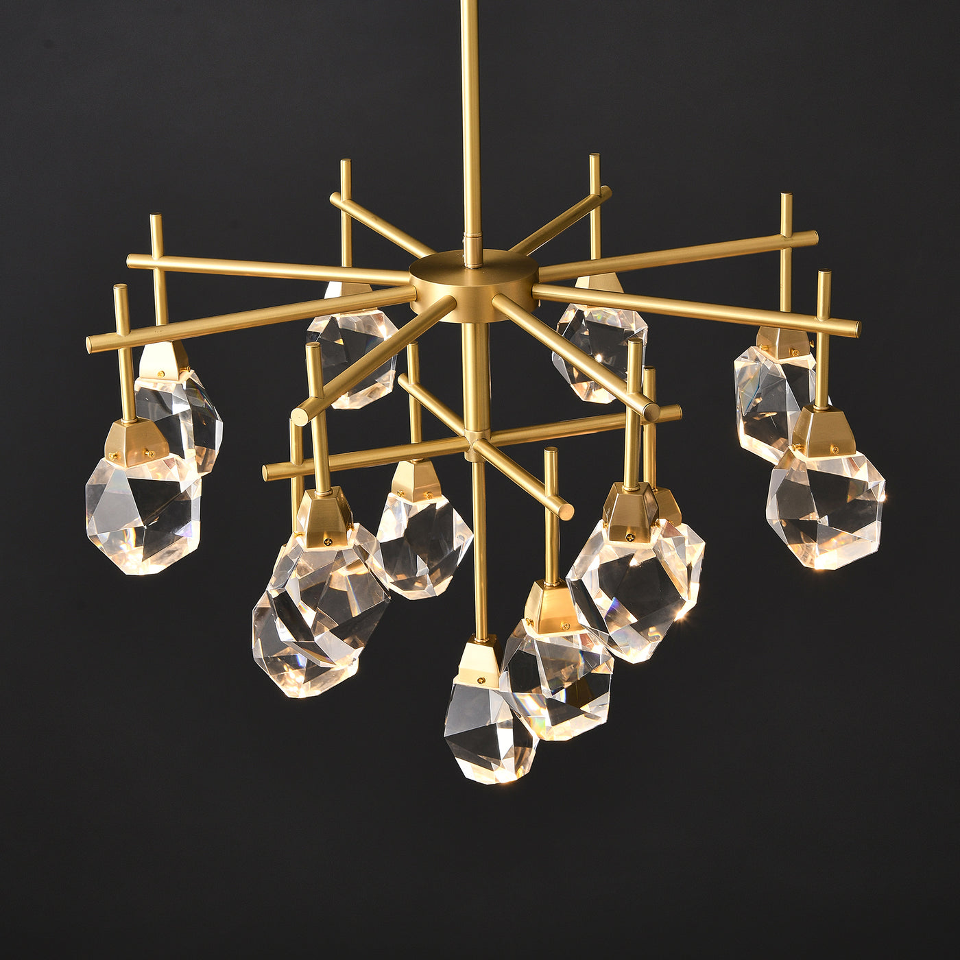 Clear Crystal Diamond Chandelier
