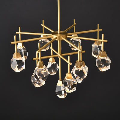 Clear Crystal Diamond Chandelier