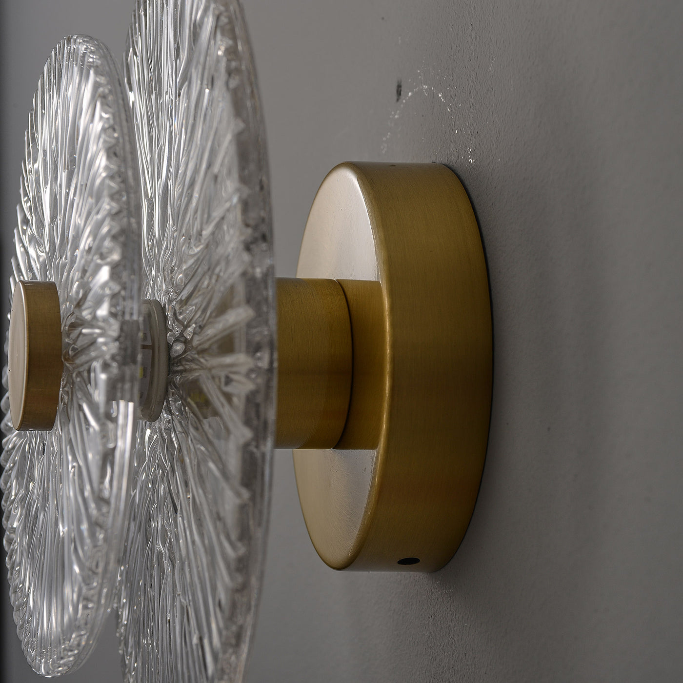 Round Small Wheel Wall Sconce