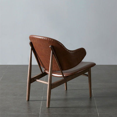 Single chair solid wood lounge chair