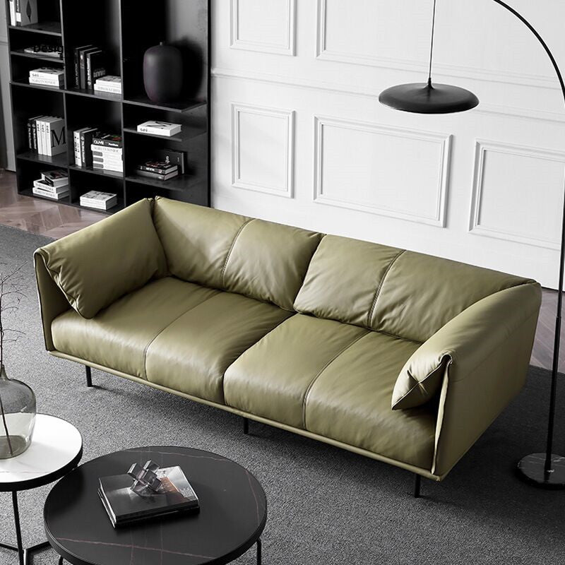 Green Sofa Living room leather couches