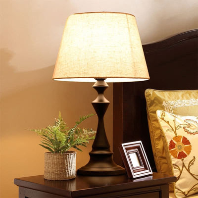 Modern Bedside Fabric Table Lamp