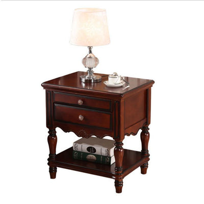 Solid wood bedside cabinet