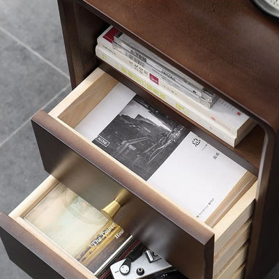 Solid wood bedside cabinet