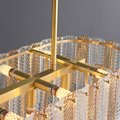 Fireworks bloom Rectangle chandelier