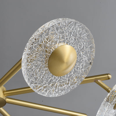 Creative disc chandelier