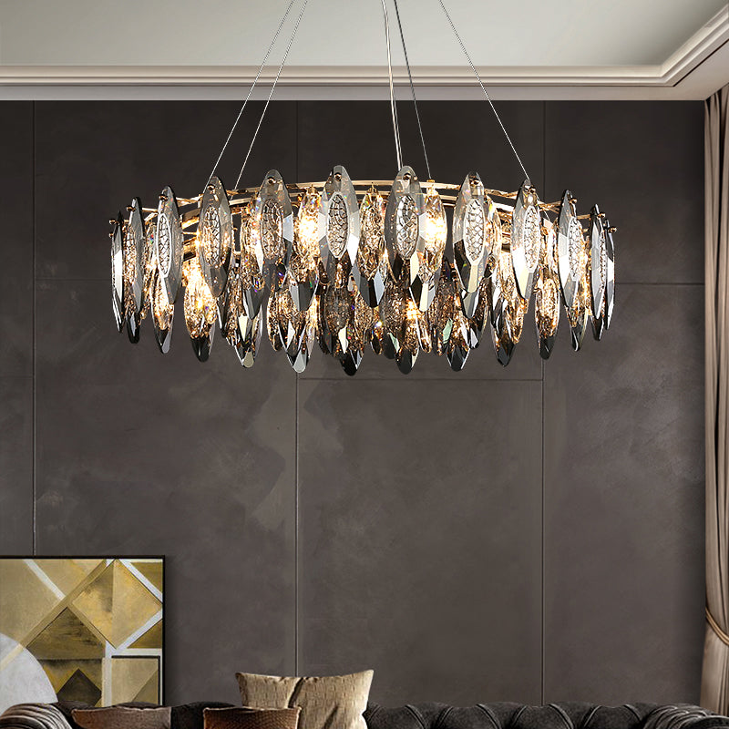 Classic Golden Round Stainless Steel Chandelier Length