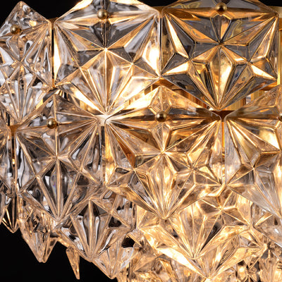 Diamond Mordern style Brass crystal glass chandelier