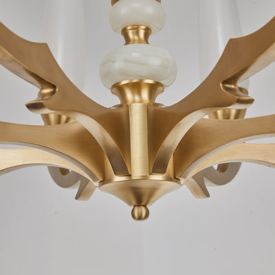 Creative three layer golden chandelier