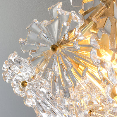 Snow glass Wall Sconce