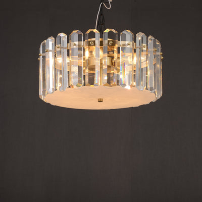 Contemporary Round Crystal Chandelier