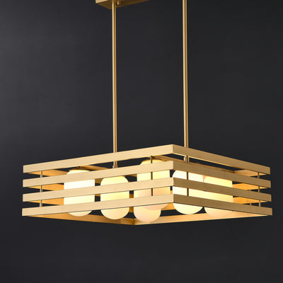 Modern brass pendant light