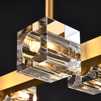 Symmetry Cube Crystal Chandelier