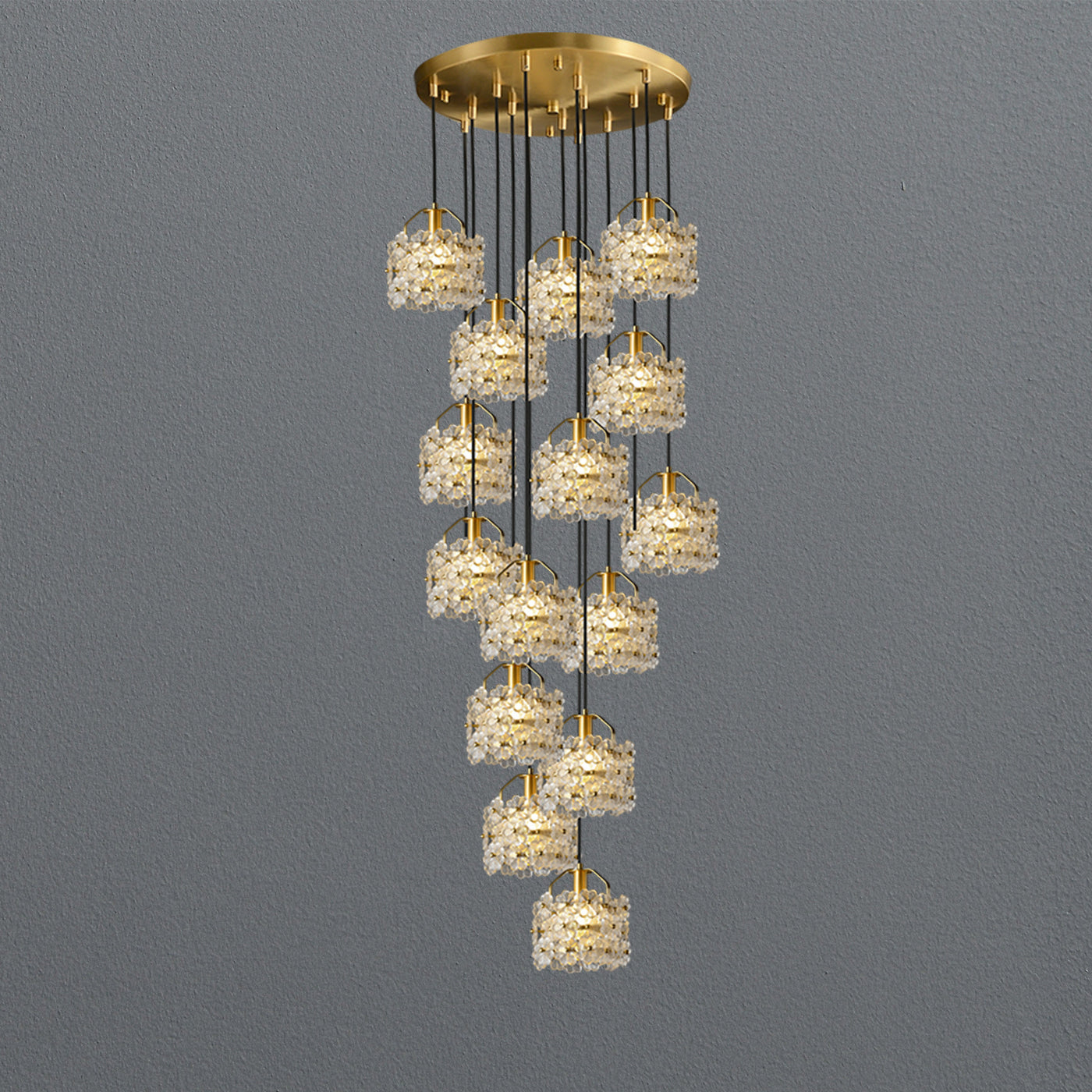 Prosperous blooming chandelier