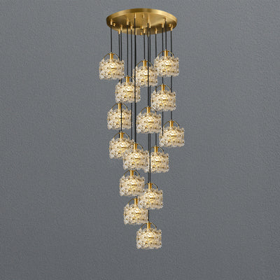 Prosperous blooming chandelier
