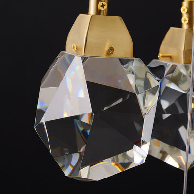 24 Lights Round Polygonal Chandelier