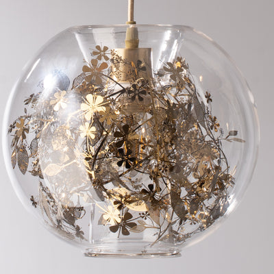 Transparent Ball Gold Chandelier