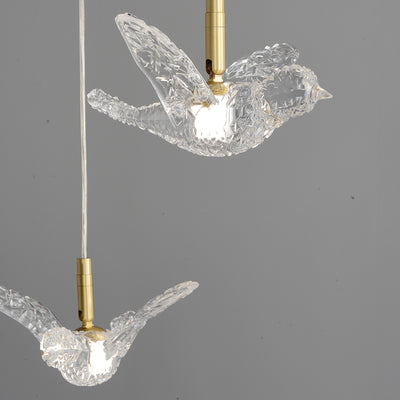 Creative bird rectangle chandelier