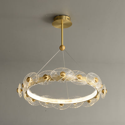 Creative petal ring chandelier