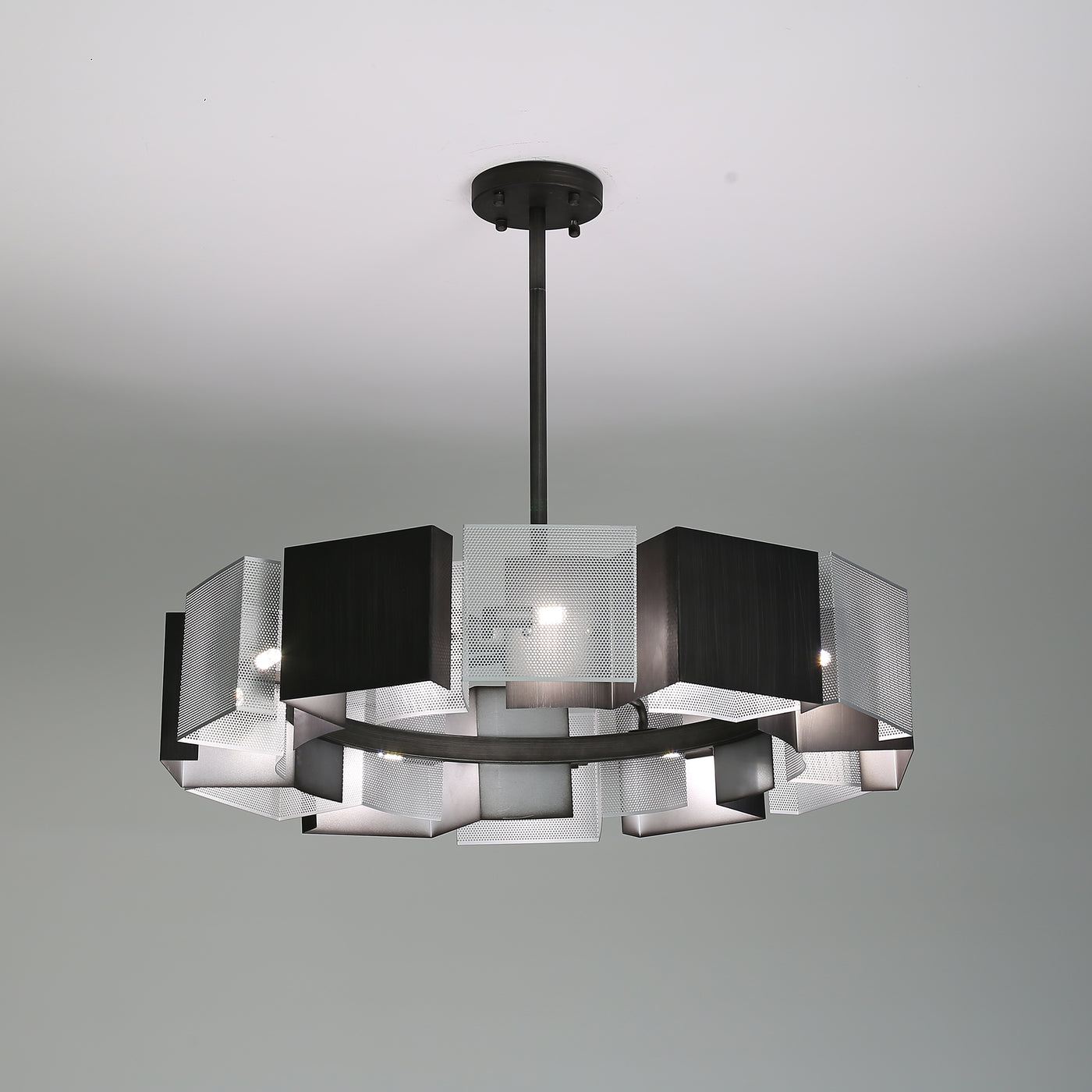Classic Black ink round chandelier