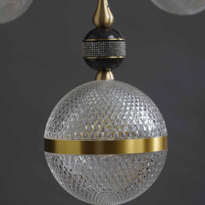 Creative black rectangle chandelier