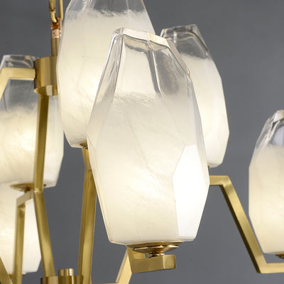 6 Lights Lily glass chandelier