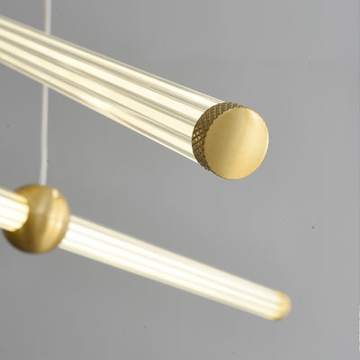 Linear long chandelier